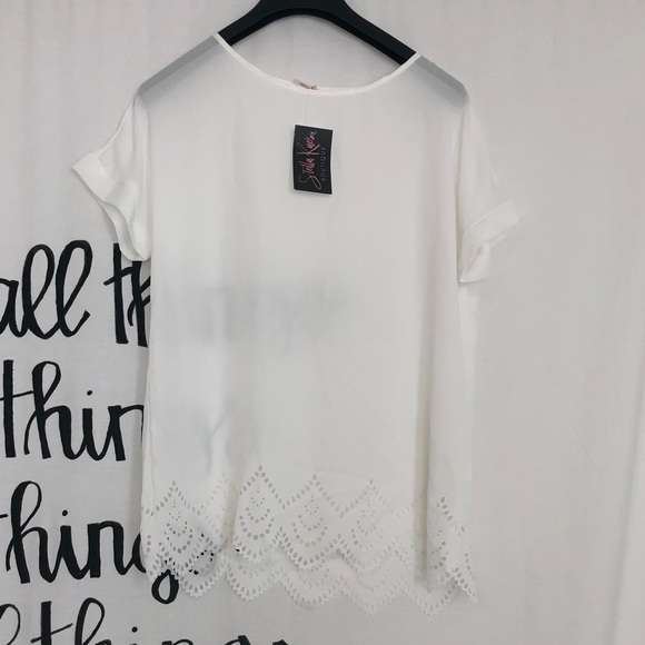 My Story Tops - White shirt sleeve top